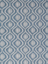 John Lewis Trellis Weave Pair Lined Eyelet Curtains 167 x 182cm - Bluestone