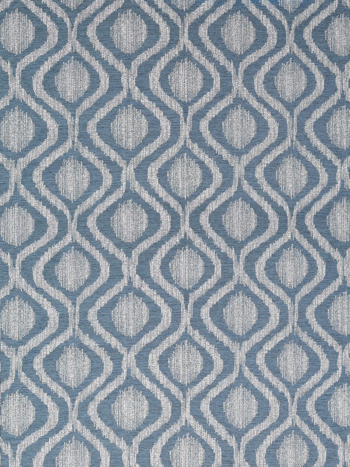 John Lewis Trellis Weave Pair Lined Eyelet Curtains 167 x 274cm - Bluestone
