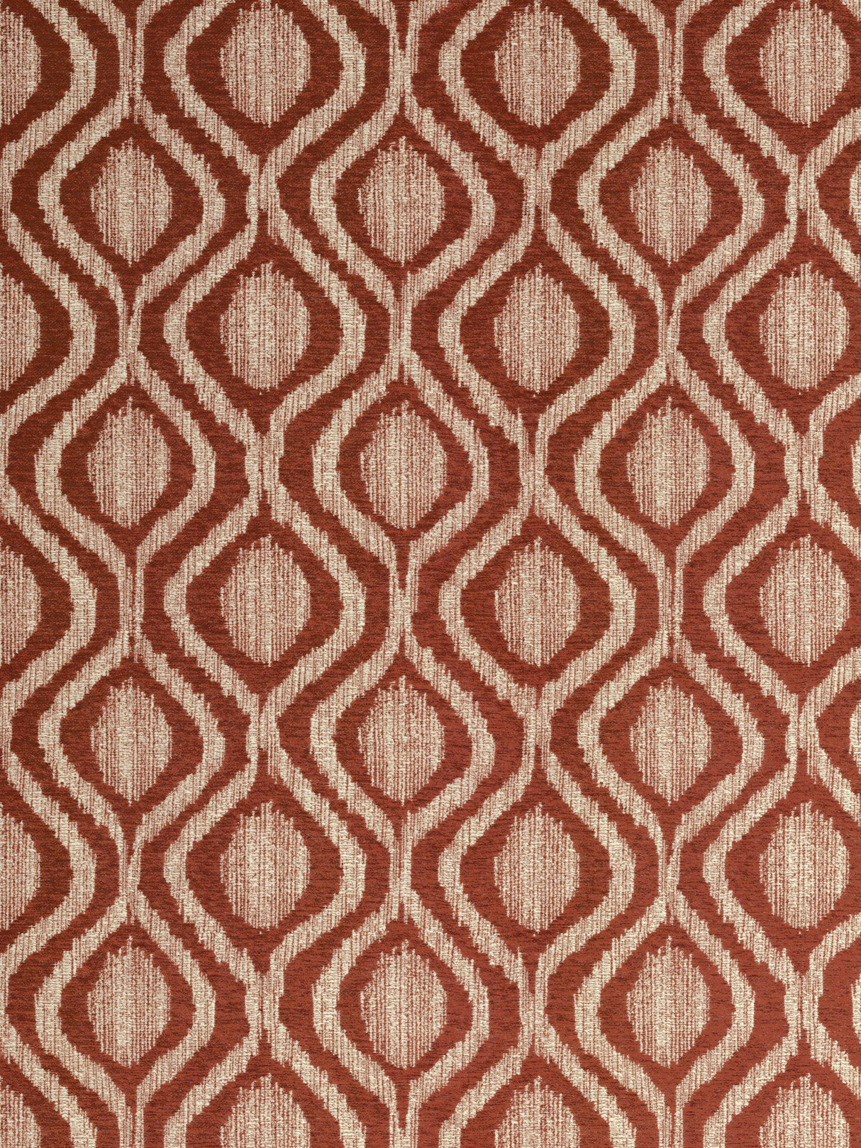 John Lewis Trellis Weave Pair Lined Eyelet Curtains W167 x D182cm - Auburn