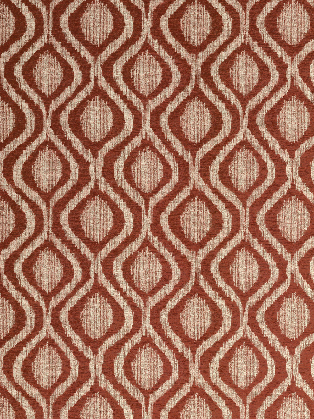John Lewis Trellis Weave Pair Lined Eyelet Curtains - W228 x D274cm - Auburn