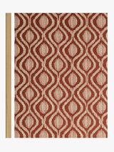 John Lewis Trellis Weave Pair Lined Eyelet Curtains - W228 x D274cm - Auburn