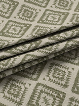 John Lewis Native Weave Pair Lined Eyelet Curtains - 167 x 182cm - Avocado