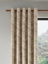 John Lewis Lidia Pair Blackout Lined Eyelet Curtains - Gold - W167 x D228 cm