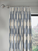 John Lewis Alta Weave Lined Pencil Pleat Curtains - Bluestone - 167 x 182cm