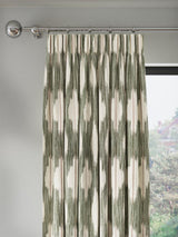 John Lewis Alta Weave Lined Pencil Pleat Curtain Pair 167 x 137cm - Avocado