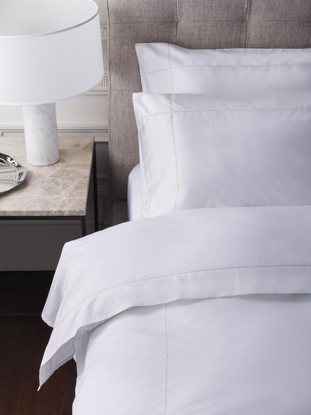 Jasper Conran London Supima 500TC Satin Flat Bed Sheet - Super King - White