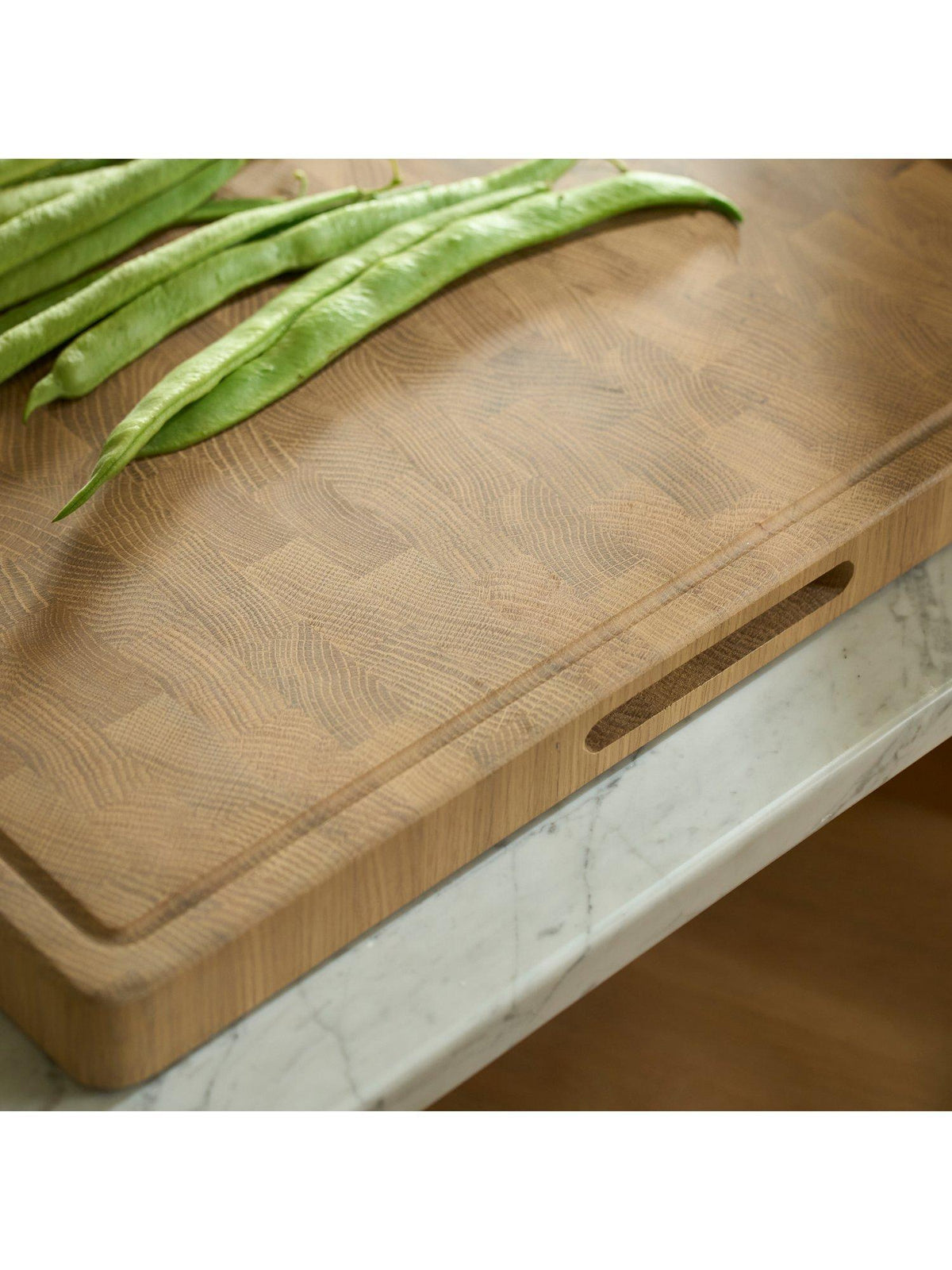 Neptune Orford Solid End-Grain Large Kitchen Chopping Board 70cm - Natural