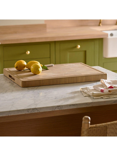 Neptune Orford Solid End-Grain Oak Wood Chopping Board - Medium 55 x 40cm