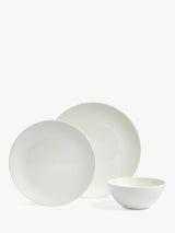 Wedgwood Gio Fine Bone China 12-Piece 4-Place Setting Dinnerware Set - White