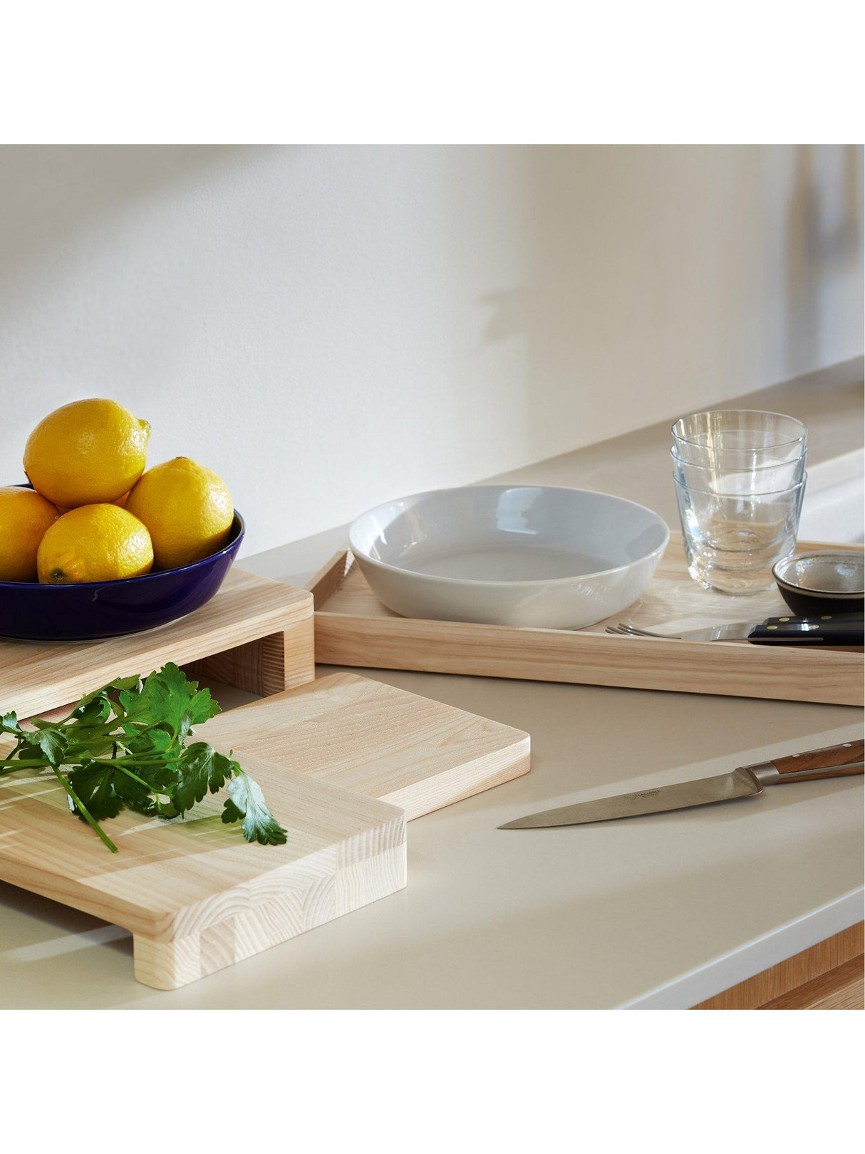 LSA International Collective Nesting Ash Wood Platters - Set of 3 - Natural