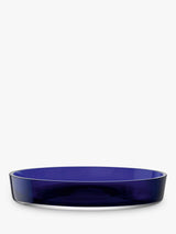 LSA International Collective Porcelain Low Serve Bowl - 35cm - Blue Cobalt