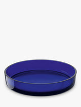 LSA International Collective Porcelain Low Serve Bowl - 35cm - Blue Cobalt