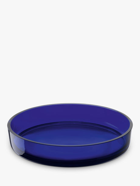 LSA International Collective Porcelain Low Serve Bowl - 35cm - Blue Cobalt