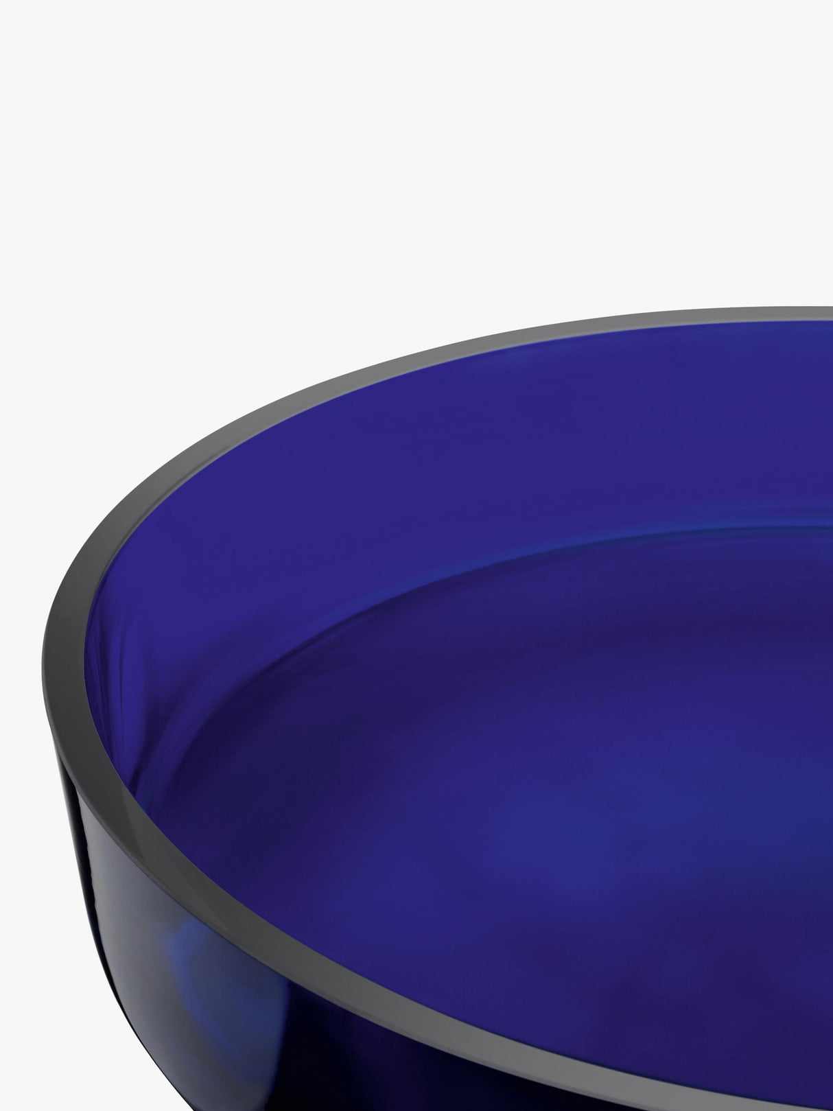 LSA International Collective Porcelain Low Serve Bowl - 35cm - Blue Cobalt