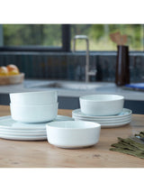 LSA International Collective Porcelain Dinnerware Set - 12 Piece - White
