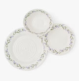 Sophie Conran Lavandula Floral Porcelain Dinnerware 12 Piece Set - White