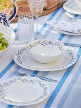 Sophie Conran Lavandula Floral Porcelain Dinnerware 12 Piece Set - White