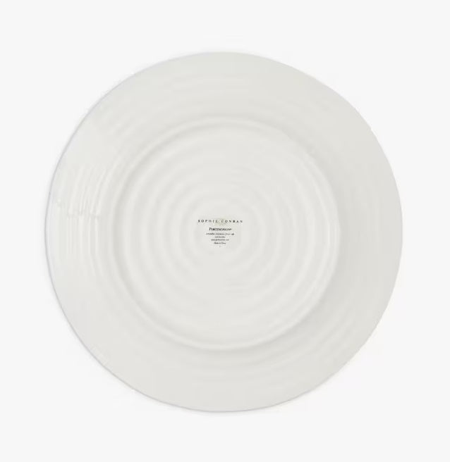 Sophie Conran Lavandula Floral Porcelain Dinnerware 12 Piece Set - White