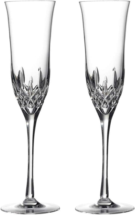 Waterford Crystal Lismore Essence Cut Glass Champagne Flutes Set of 2  230ml