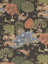 John Lewis x Sanderson Pamir Garden Wallpaper H10.05 x W52cm - Walnut/Olive