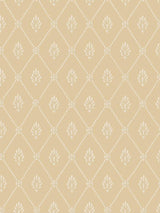 Cole & Son Alma Indoor Trellis Wallpaper - 10.05m x 53cm - Yellow/Soft Ochre
