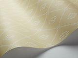 Cole & Son Alma Indoor Trellis Wallpaper - 10.05m x 53cm - Yellow/Soft Ochre