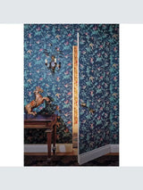 Cole & Son 100/14068 Hummingbirds Bird Print Wallpaper 52cm x 10m - Blue