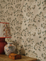 Colefax and Fowler Greenacre Wallpaper L10m x W52cm W7004/01 - Forest Green