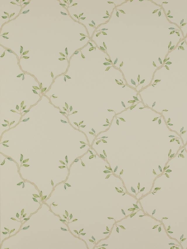 Colefax and Fowler 07706/02 Leaf Trellis Wallpaper L10m x W52cm - Pale Green