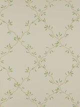 Colefax and Fowler 07706/02 Leaf Trellis Wallpaper L10m x W52cm - Pale Green