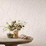 Colefax and Fowler W7019/02 Liliana Floral Wallpaper Roll - 52cm x 10m Cream