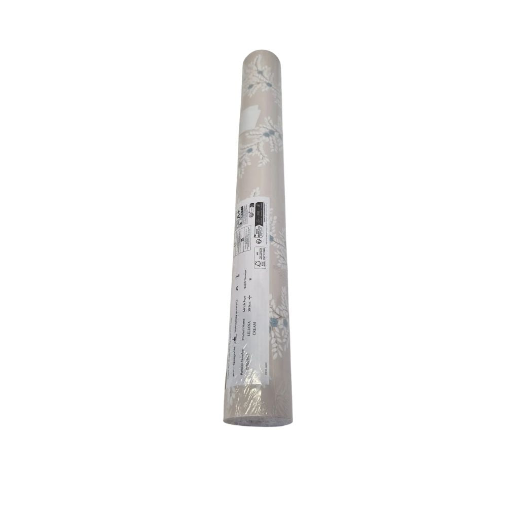 Colefax and Fowler W7019/02 Liliana Floral Wallpaper Roll - 52cm x 10m Cream