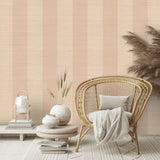 Colefax and Fowler 07184/03 Sandrine Stripe Wallpaper 70cm x 10m - Pink - Kazoop 