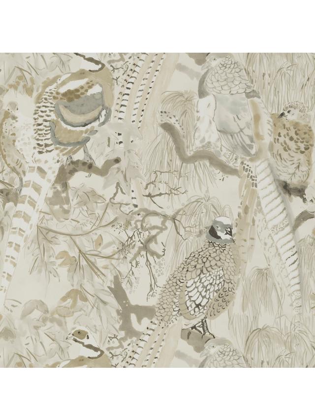 Mulberry FG085.K102.0 Home Game Birds Non-Woven Wallpaper 10m - 68.5cm Stone