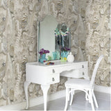 Mulberry FG085.K102.0 Home Game Birds Non-Woven Wallpaper 10m - 68.5cm Stone