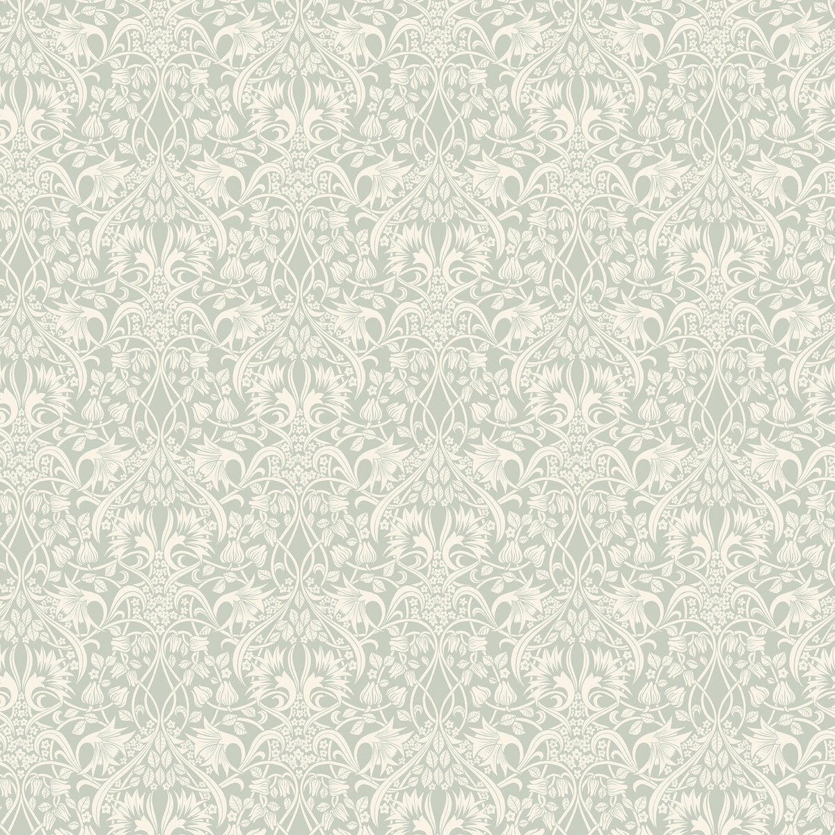 GP & J Baker BW45102/3 Fritillerie Wallpaper Roll L10m x W70cm - Aqua