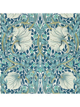 Morris & Co. Pimpernel Matte 10m x 52cm Wallpaper Cobalt/Mineral MFRW217365