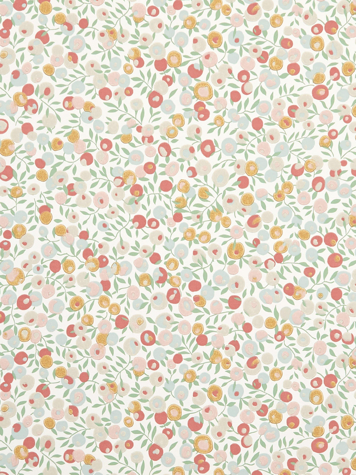 Liberty London Wiltshire Blossom Wallpaper Roll - 52cm x 10.05m - Fennel