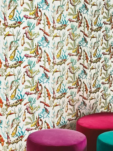 Manuel Canovas Salina Fish Wallpaper 3097/01 L10m x W68.5cm