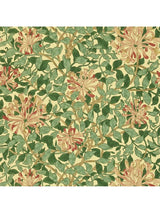 Morris & Co Honeysuckle DMCW210436 Floral Wallpaper Roll 10m x 52cm - Multi