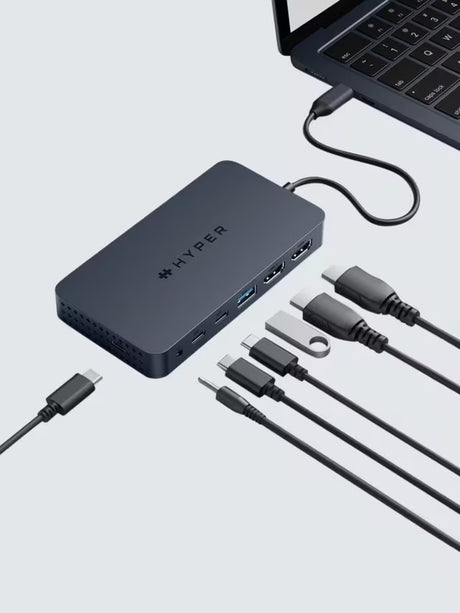 Targus HyperDrive Next Dual 4K HDMI 7 Port USB-C Hub 100W Docking Station