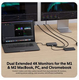 Targus HyperDrive Next Dual 4K HDMI 7 Port USB-C Hub 100W Docking Station