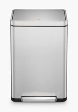 EKO X Cube 45L Kitchen Pedal Bin With Inner Bucket - Stainless Steel