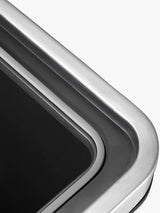 EKO X Cube 45L Kitchen Pedal Bin With Inner Bucket - Stainless Steel