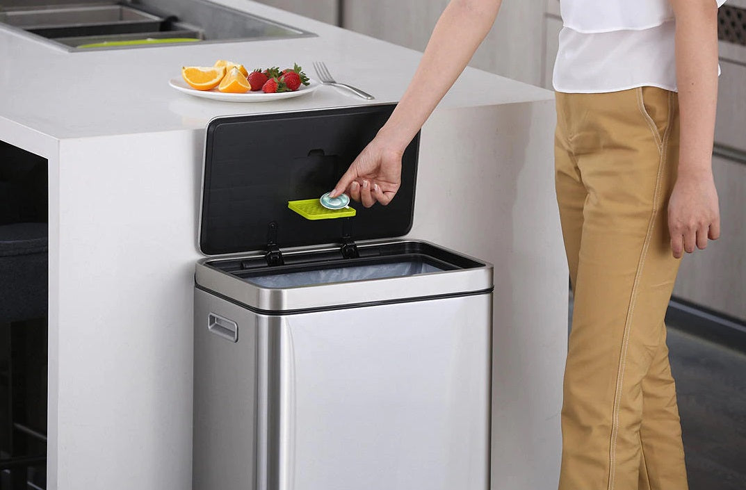 EKO X Cube 45L Kitchen Pedal Bin With Inner Bucket - Stainless Steel