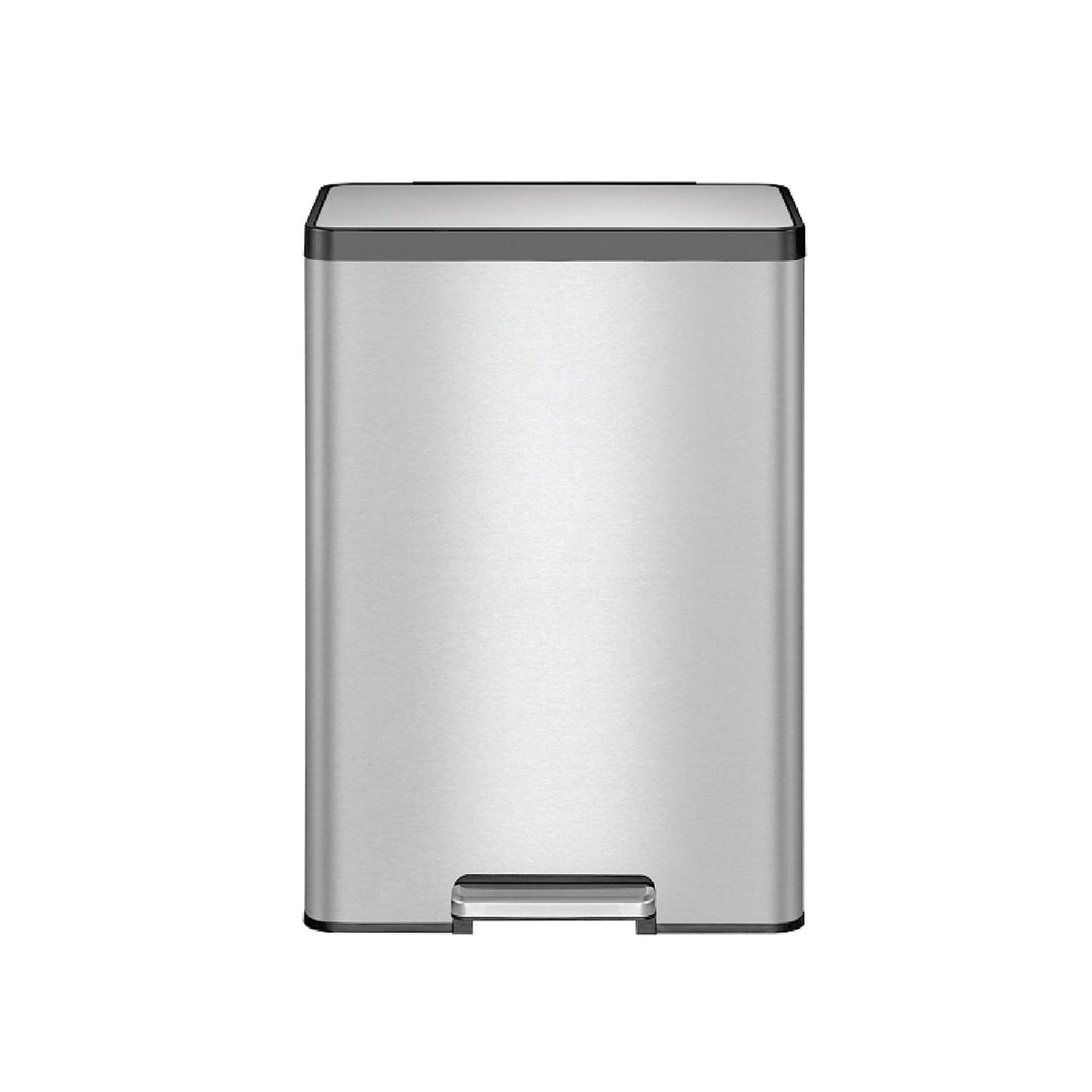 EKO Ecocasa 2 Section Recycling Kitchen Pedal Bin 2x 20L - Stainless Steel