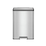 EKO Ecocasa 2 Section Recycling Kitchen Pedal Bin 2x 20L - Stainless Steel