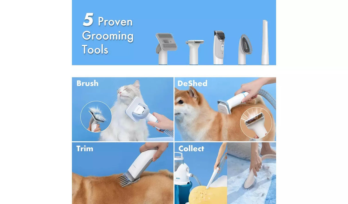 Neakasa P2 Pro Corded Electric Pet Dog Grooming Hair Vacuum PN0110W - White