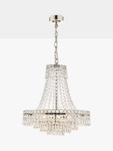 Laura Ashley Enid 5 Light Crystal Glass Chandelier Ceiling Light - Clear