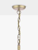Laura Ashley Hilcote Glass Rods Pendant Ceiling Light - Matt Antique Brass A